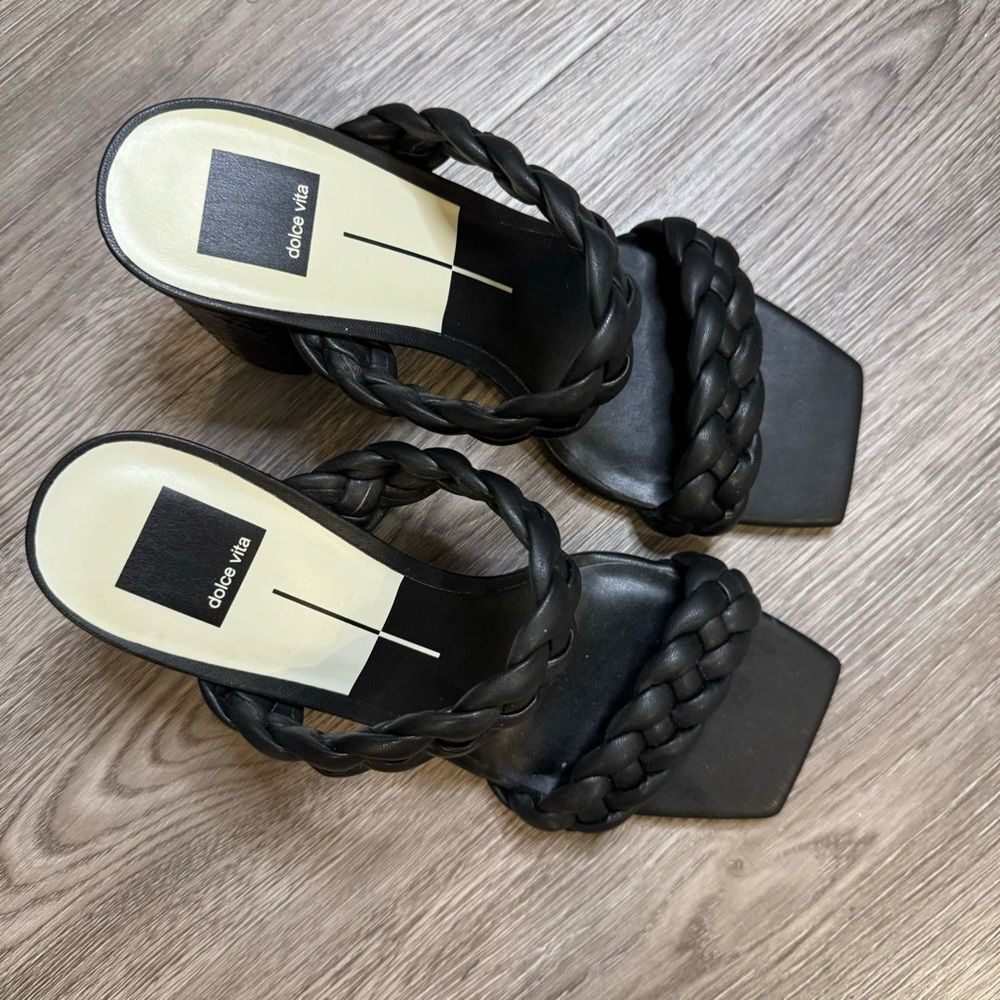 Dolce vita women’s Paily braided sandal- black Stella size 10